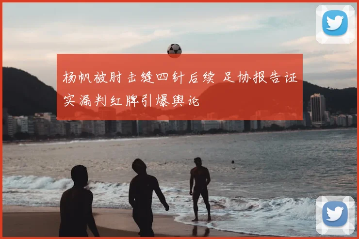 杨帆被肘击缝四针后续 足协报告证实漏判红牌引爆舆论